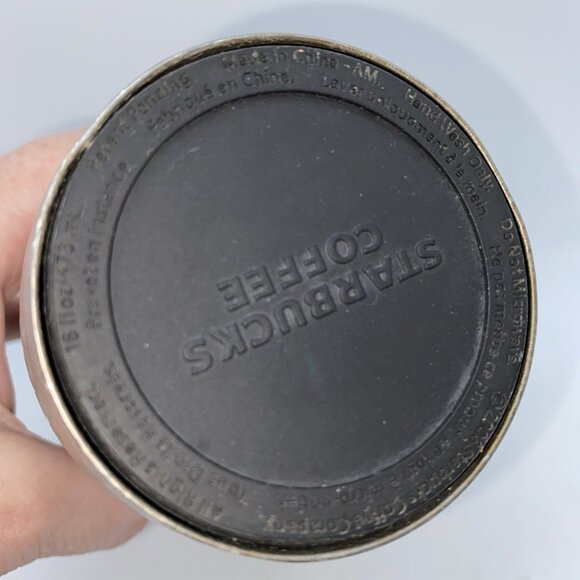 Starbucks Dimpled Stainless Steel 16 Oz Insulated Coffee Tea Travel Mug 2008 - Picture 14 of 14